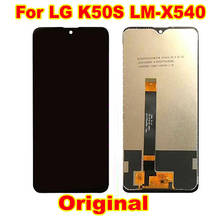 Tela lcd 100% original, com sensor de toque, para lg k50s lmx540h, 2024 - compre barato