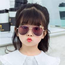 cute bow metal children sunglasses luxury brand designer 2022 kids girls toddler sun glasses Simplicity oculos de sol infantil 2024 - buy cheap