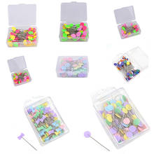 6/50/80/100Pcs/Pack Patchwork Needle Craft Flower Button Head Pins Embroidery Pins For DIY Quilting Tool Sewing Accessories 2024 - buy cheap