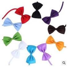 500pc/lot solid color Handmade Adjustable Pet Dog Ties  Bow Ties Cat Neck ties Dog Grooming Supplies PL826 2024 - buy cheap