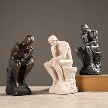 Nordic Sandstone Thinker Creative Decoration Home Study Room Living Room Retro Decoration Office Decoration Gifts 2024 - buy cheap