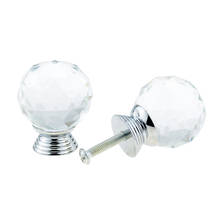 Pomos de cristal con diseño de bola de cristal, tiradores de cajón de armario de cocina, Hardware, 30mm, 10 Uds. 2024 - compra barato