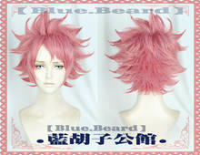 Fairy Tail Etherious Natsu Dragneel Cosplay Wig Anime Pink Straight Synthetic Hair+ Free Wig Cap 2024 - buy cheap