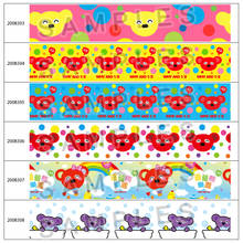 25mm/38mm/50mm/75mm 10Yards Colorful Cartoon Bears Printed Grosgrain/Satin Ribbon Crafts  Accessory Hairbow  Decoration 200830 2024 - buy cheap