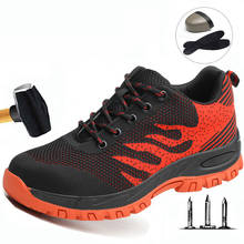 Рабочая страховая обувь, мужская защитная обувь против клещей, безопасная дышащая дезодорант, рабочая страховая обувь для мужчин 2024 - купить недорого