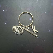 Flute Key Ring/ Keychain / Zipper Pull - Music Lover Gift - Sheet Music Keychain Initial Keychain 2024 - купить недорого