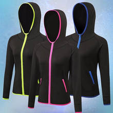 Новинка 2020, Женская куртка для бега, женская рубашка на молнии с длинным рукавом, женская спортивная куртка для фитнеса, женские толстовки, Спортивная женская одежда 2024 - купить недорого