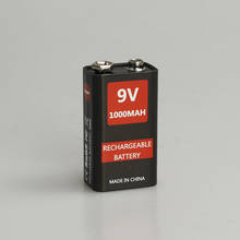 Batería de iones de litio de 9V, 1000mAh, 6F22, detector de batería recargable por USB, batería recargable de juguete, envío gratis 2024 - compra barato