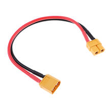 Cabo de extensão, conector xt60/visual, cabo de extensão 200mm / 8 ", 14awg para 2024 - compre barato