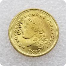 EUA 1879 $4 Stella Cabelo Fluindo CÓPIA Moeda de Ouro moedas comemorativas-moedas réplica medalha moedas colecionáveis 2024 - compre barato