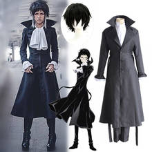 Disfraz de Bungou Bungo Stray Dogs, Chuya, Nakahara, Ryunosuke, Akutagawa, para Halloween, Carnaval, peluca 2024 - compra barato