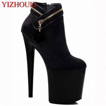 Manufacturers direct 15-20cm high heels, Korean new suede, 20cm high heels and low - tube boots 2024 - buy cheap