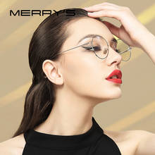 MERRY'S Women Fashion Round Glasses Frames Ladies Myopia Eyewear Prescription Optical Eyeglasses S8112N 2024 - buy cheap