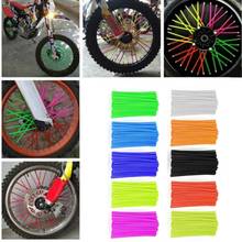 72pcs  Universal Motorcycle Dirt Bike Wheel Rim Cover Spoke Skins Wrap Tubes Decor Protector  23.5cm 2024 - buy cheap
