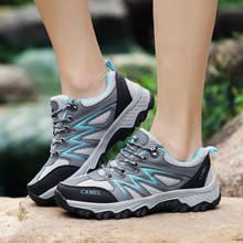 Women hiking shoes ladies slip-resistant mesh breathable walking trekking wading shoes girls shockproof sneakers 2024 - buy cheap