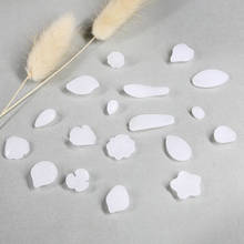 10Pcs/lot Glass Irregular White Petal Leaf Beads Handmade DIY For Making Sewing Accessories Clothes Craft Supplie 2024 - buy cheap