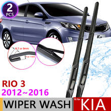 for KIA RIO 3 K2 2012~2016 2013 2014 2015 UB Front Windscreen Windshield Wipers Blade Car Accessories Stickers Car Wiper Blade 2024 - buy cheap