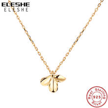 ELESHE 18K Gold Plated Spring Flower Necklace 100% 925 Sterling Silver Trendy Necklace for Women Engagement Jewelry Gift 2021 2024 - buy cheap