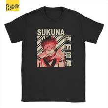 Camiseta de arte Vintage para hombre, camisa de manga corta con cuello redondo, Algodón puro, Idea de regalo, sakuna Jujutsu Kaisen 2024 - compra barato