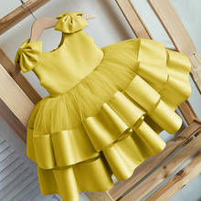 Платья для первого причастия для девочек, без рукавов, однотонное кружевное бальное платье, платья с цветами для девочек на свадьбу, день рождения 2024 - купить недорого