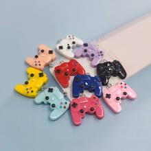 10 pçs kawaii bonito gamepad encantos pingentes para fazer jóias brincos colar fazendo resina plana volta cabochão c225 2024 - compre barato