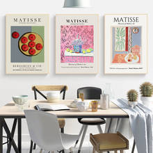 Matisse pintura a óleo sobre tela, pôsteres decorativos de parede fruta natureza morta, para decoração de casa, sala de jantar 2024 - compre barato