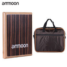 ammoon Compact Travel Box Drum Cajon Flat Hand Drum Percussion Instrument with Adjustable Strings Carrying Bag 2024 - buy cheap