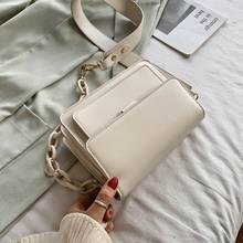2020 Chain Design PU Leather Crossbody Bags For Women Handbags and Purses Fashion Mini Shoulder Messenger Bags Female Small Flap 2024 - buy cheap