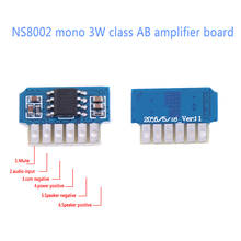 Dc 3 v 3.7 v 5 v classe ab mono 3 w mini amplificador placa módulo amplificador de áudio um canal 2024 - compre barato
