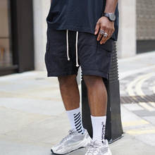 Pantalones cortos de algodón para hombre, ropa de calle masculina con múltiples bolsillos, estilo Hip Hop, Harajuku, Kanye 2024 - compra barato