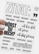Selos transparentes de palavras alemãs, selos para scrapbooking/cartão para crianças, material de decoração de natal e divertido st0705 2024 - compre barato