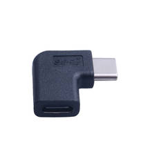 Elistooop 90 градусов правый угол USB 3,1 Тип C конвертер «Папа-мама» USB-C адаптер для смартфона Samsung Huawei 2024 - купить недорого