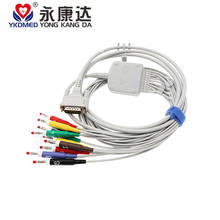 Schiller one-piece 10-lead ECG EKG Cable IEC Banana 4.0 Leadwires for Patient Monitor free shipping 2024 - buy cheap