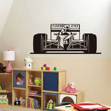 Pegatina de pared de coche de carreras de velocidad, Mural de Arte de PVC para dormitorio, sala de estar, decoración del hogar, calcomanía de pared, póster de automóvil de carreras W708 2024 - compra barato