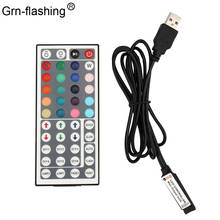 4 Pin RGB LED Strip 5V USB Powered Controller with 44 Buttons IR Remote Control for Bias Lighting and TV Backlight 2024 - buy cheap