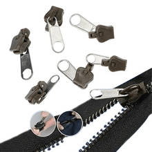 Zipper Repair Kit Zipper Universal Fix Replacement Zip Slider Teeth Rescue New Design Zippers For Sew 6PCS/Bag Sewing Clothes 2024 - buy cheap