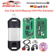 Can clip v207 para renault, ferramenta de diagnóstico automotivo com chip cypress an2131qc/an2135sc,, compatível com carros renault de 1998-2019, pin extractor v2 + reprogramação v191 2024 - compre barato