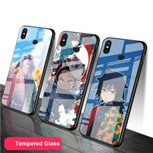 demon slayer kimetsu no yaiba Tempered Glass Phone Case For Redmi Note 5 6 7 8 9 Pro Note8T Note9S Redmi8 9 Cover Shell 2024 - buy cheap