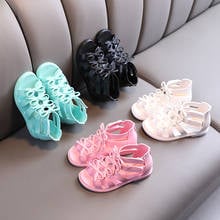 3-11 Year Fashion Gladiator Bow Kids Sandals Shoes Girl Children'S Beach Summer Shoes Sports Sandals 2021 New Princess Footwear 2024 - buy cheap