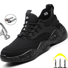 Work Shoes Sneakers Anti-puncture Safety Shoes Anti-smash Steel Toe Shoes Lightweight Men Boots Indestructible Security Footwear 2024 - buy cheap