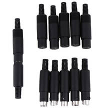 1 ud. Mini conector de enchufe DIN 3/4/5/6/7/8 PIN chasis Cable de montaje macho hembra 3-8 pines 2024 - compra barato