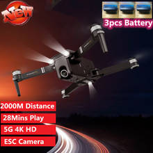 Duas milhas quatro k fotografia aérea gps sigam-me 5g 4 k câmera esc wifi fpv rc zangão com duplo brushless rc motor zangão brinquedo 2024 - compre barato