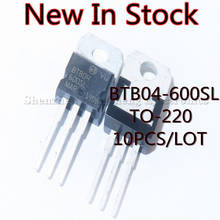 10PCS/LOT New  BTB04-600SL TO-220 Triac 4A600V In Stock 2024 - buy cheap