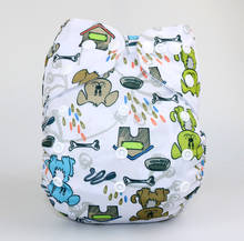 Newest Reusable Baby cloth diapers nappies supplier With Microfiber lnsert 3 layer and 4 layer  50diapers +100inserts 2024 - buy cheap