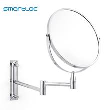 smartloc 8 inch Extendable  1X5X  Magnifying Bathroom Mirror Smart Mirror Makeup  Wall Mounted Mirror Bathroom Mirror Cabinet 2024 - buy cheap