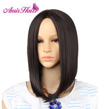 Amir Synthetic Straight Bob wig Black Wigs for Women Medium Length Hair Orange Wig Red Cosplay Hair 2024 - buy cheap