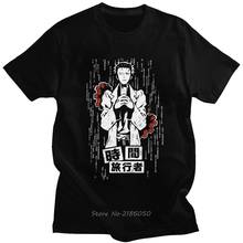 Steins Gate T Shirts Men Short Sleeve Cotton T-shirt The Time Travel Scientist Rintarou Okabe Tee Top Harajuku Gift 2024 - buy cheap