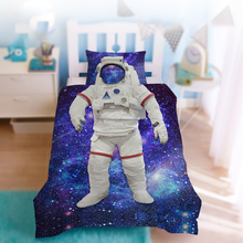 Juego de ropa de cama de nave espacial para niños y adultos, edredón nórdico con funda de edredón, tamaño King, astronauta, para el hogar 2024 - compra barato