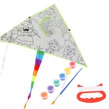 Новый детский воздушный змей с пигментом для рисования, Детская летающая игрушка для улицы 97BC 2024 - купить недорого