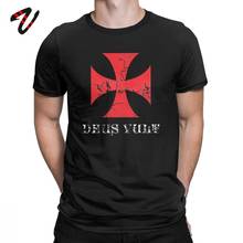 Slim Fit Tshirt Men Knights Templar Cross Distressed T Shirt Cotton Tops Short Sleeve Crewneck Tee Shirt Best Gift Idea T-Shirt 2024 - buy cheap
